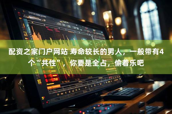 配资之家门户网站 寿命较长的男人，一般带有4个“共性”，你要是全占，偷着乐吧